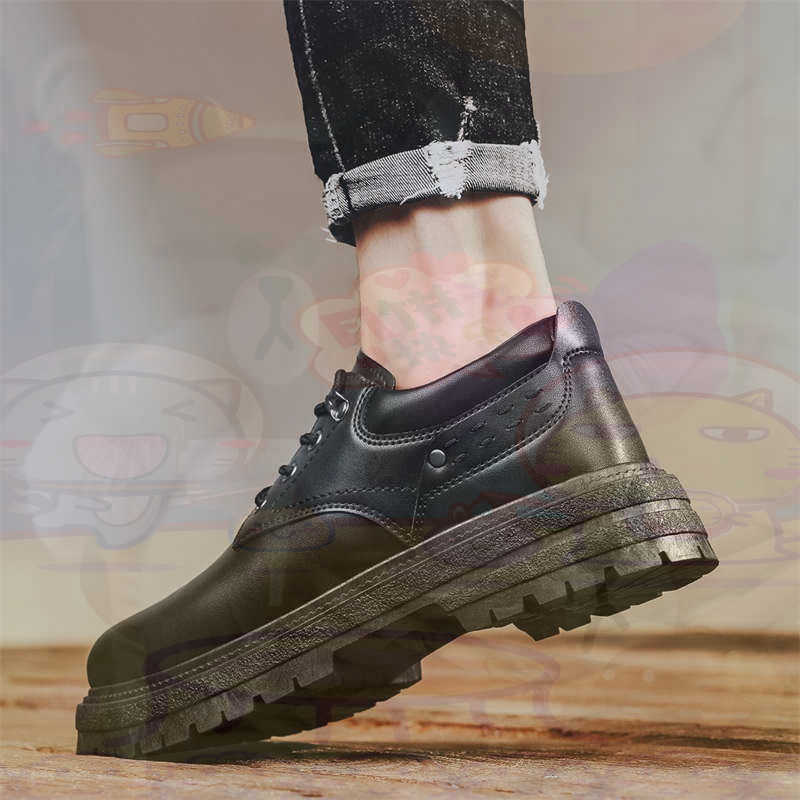 Streetwear Brand Shoes - Dunkles Naturleder, modische Turnschuhe, Tennis-Herren-Turnschuhe, modische