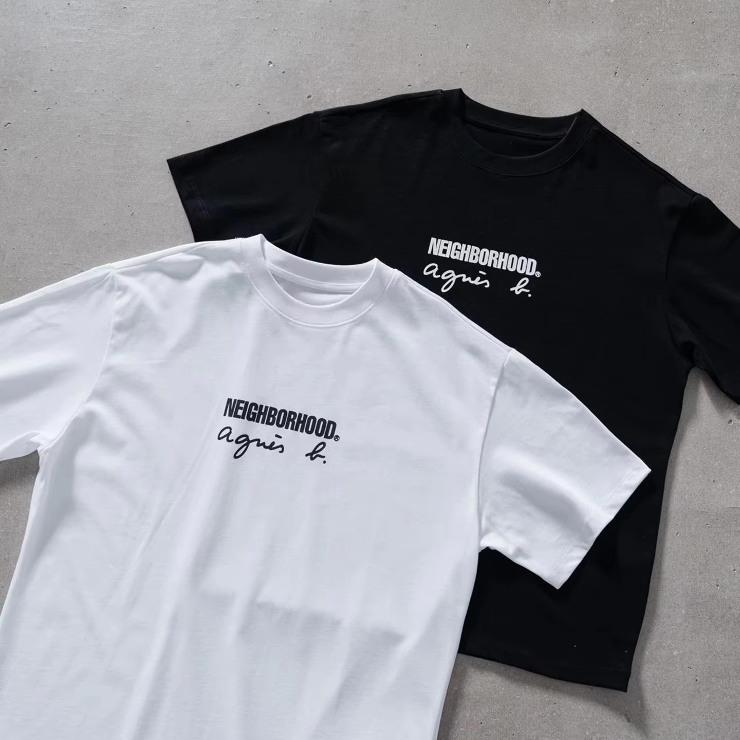 Streetwear Brand Collaborations - Kollaboratives T-Shirt mit Aufdruck, Kurzarm, Luxusmarke,
