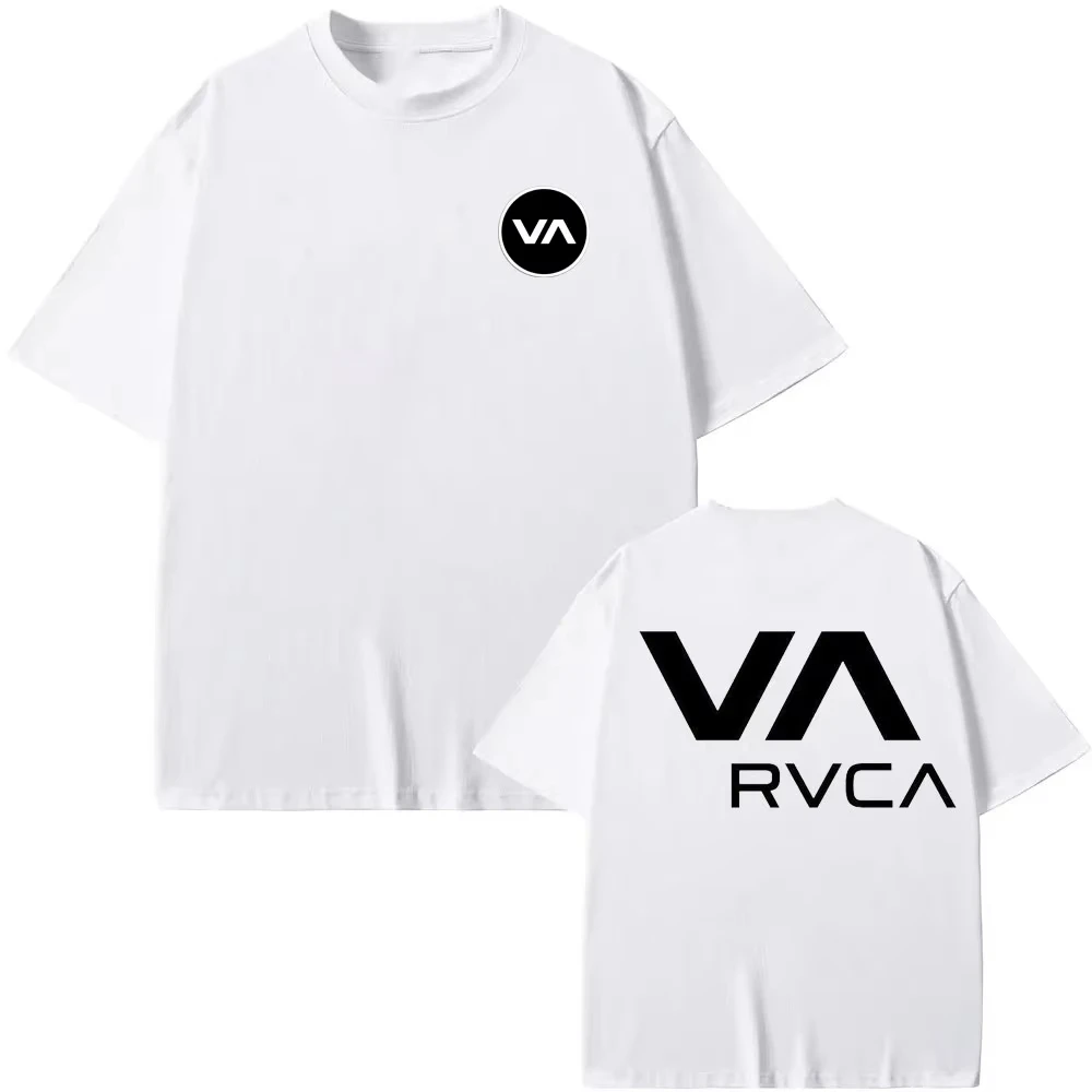 Streetwear Brand Designer - RVCA T-Shirt Schwarzes T-Shirt Sommer Baumwoll-T-Shirt
