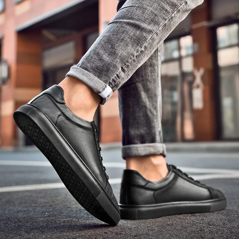 Männer Mode Marke Echtes Leder – Streetwear Brand Shoes Bewertung und Preis