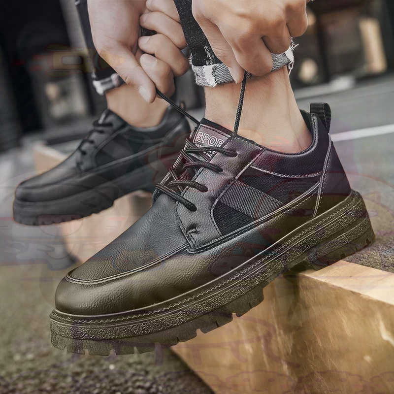Dunkles Naturleder, modische T – Streetwear Brand Shoes Bewertung und Preis